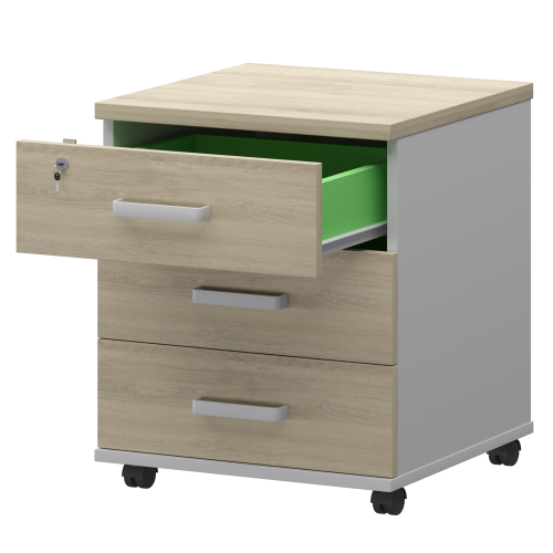 Тумба подкатная СМТ-3ПЦ Тип2 Белый-Кронберг F0000024359