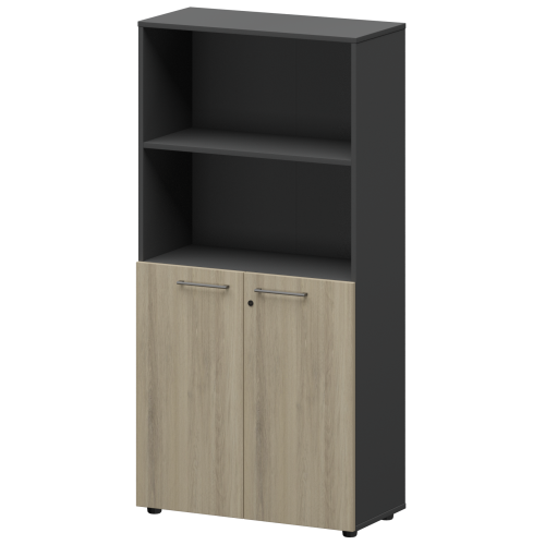 Шкаф высокий полузакрытый СМШ48.28F Кронберг-Графит F0000028769