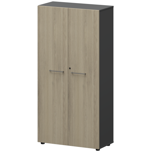 Шкаф высокий закрытый СМШ48F Кронберг-Графит F0000028772